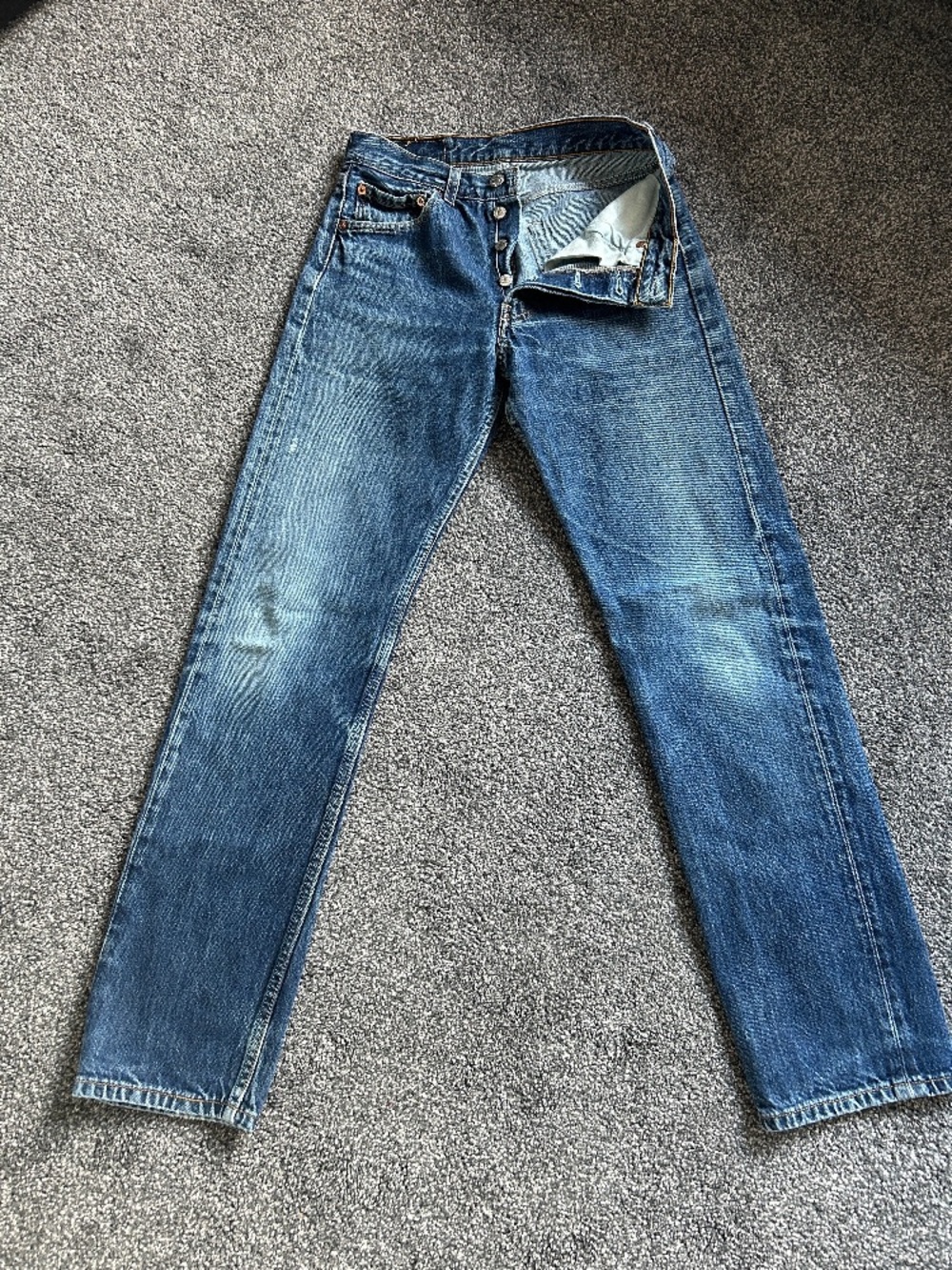 Vintage Levi’s 501 From France 25/26x30. Rare, Original Red Tab 90s